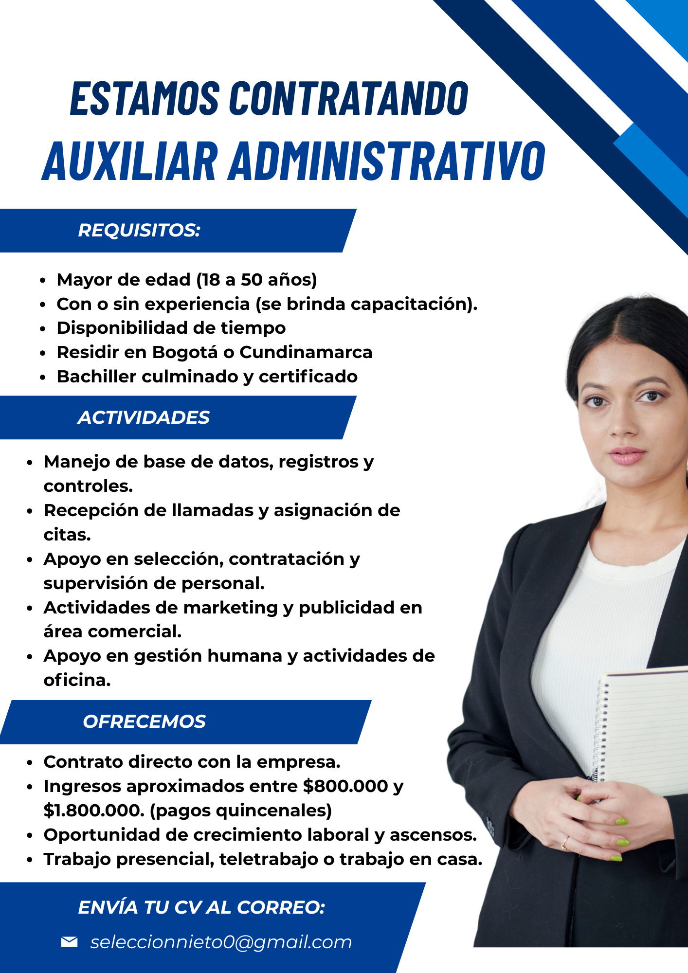 Auxiliar Administrativo / Gestíon humana 2