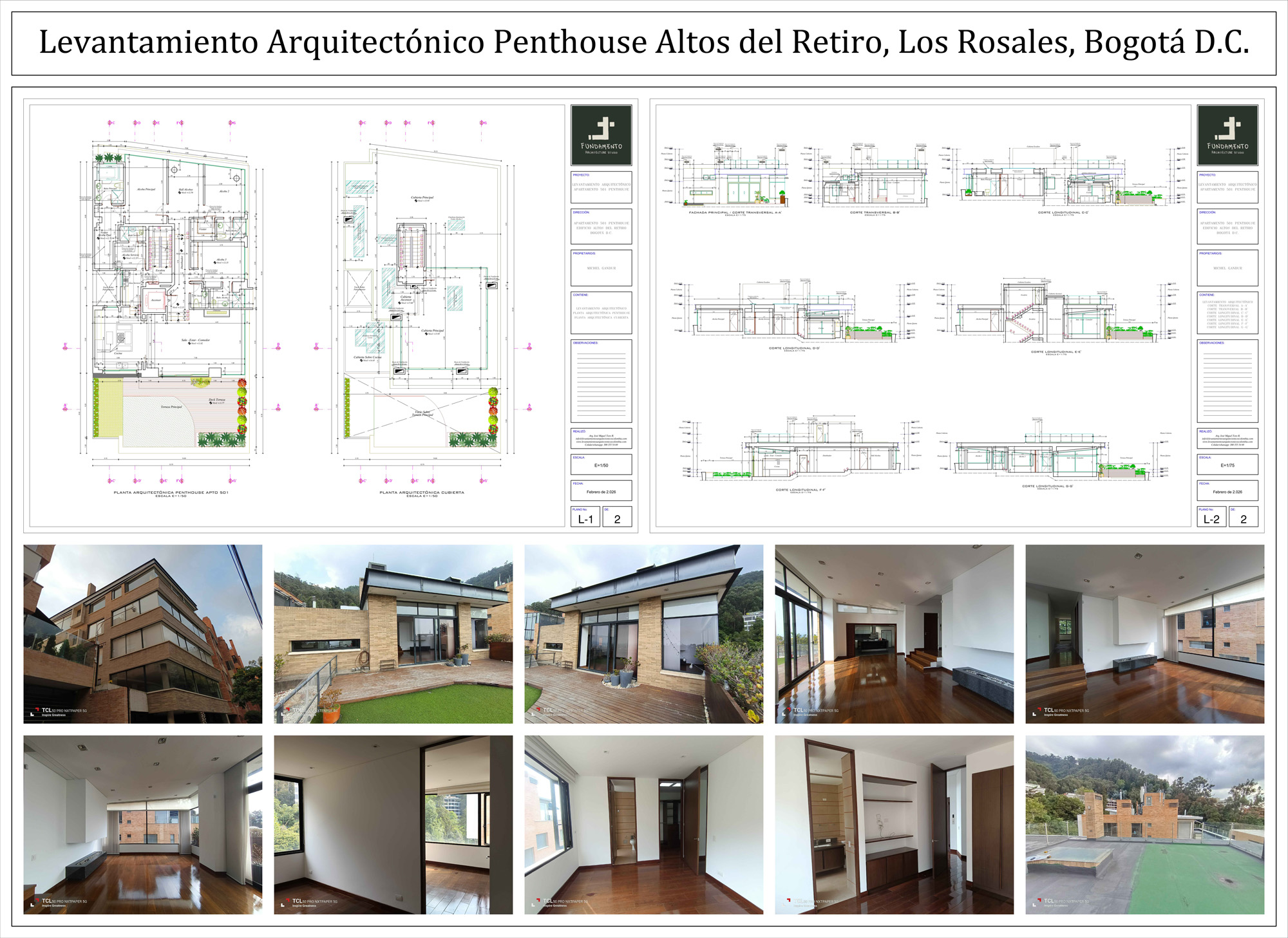 SE REALIZAN LEVANTAMIENTOS ARQUITECTÓNICOS